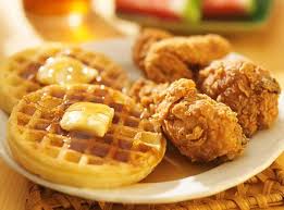 Gefrituurde kip met wafels