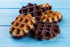 Vanille wafels met chocolade